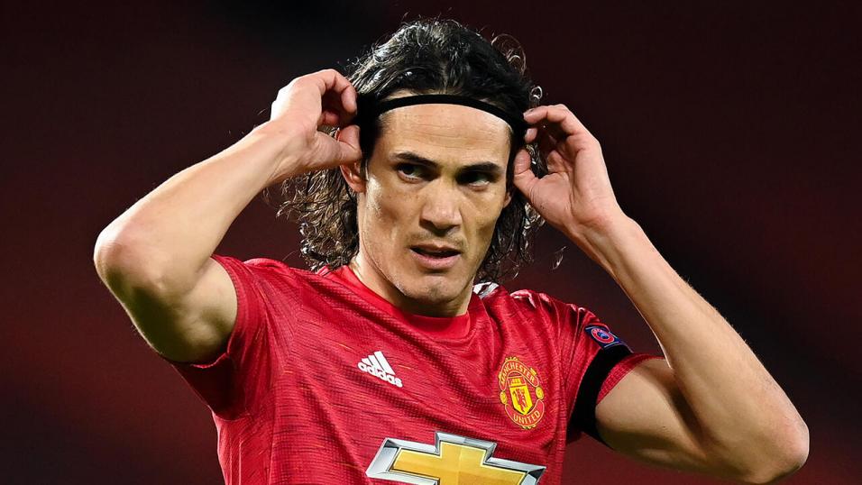 Manchester United striker Edinson Cavani